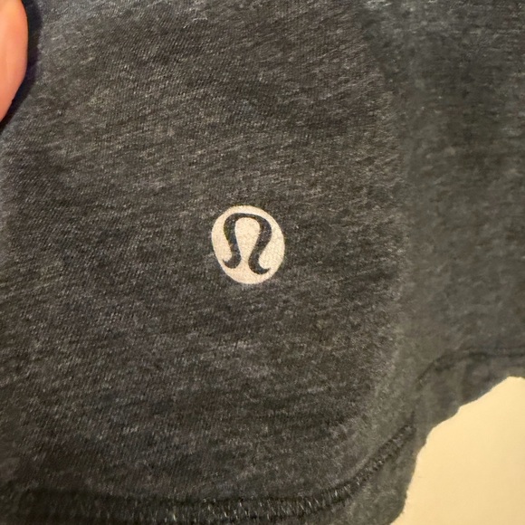 lululemon athletica Dark Gray Scoop Neck Long Sleeve Tee Shirt - Picture 4 of 6